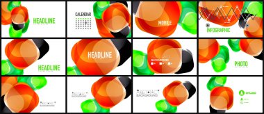 Modern geometrik sunum arka plan