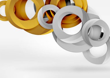 Modern 3d yüzük vektör arka plan