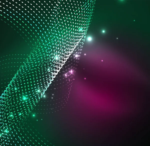 Vektör dalga parçacıklar arka plan