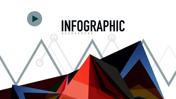 Modèle de présentation triangle moderne — Image vectorielle