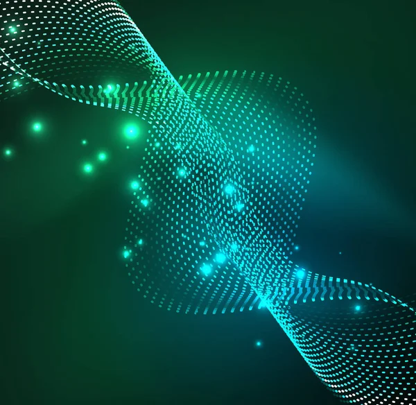 Vektör dalga parçacıklar arka plan