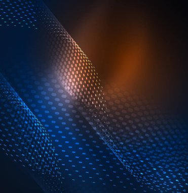 Tasarım şablonu parlayan parçacıkları dalga