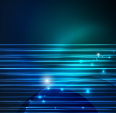 parlayan futuristik çizgiler