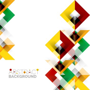 Beyaz Modern kare geometrik desen tasarım