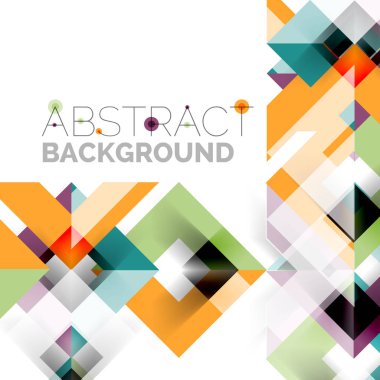 Beyaz Modern kare geometrik desen tasarım