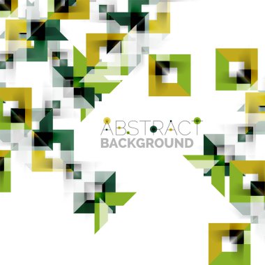 Beyaz Modern kare geometrik desen tasarım