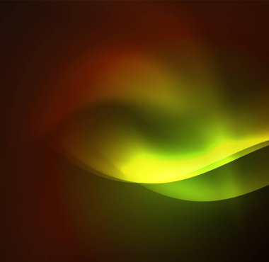 Neon ışıklı dalgalar