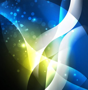 Neon ışıklı dalgalar