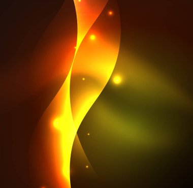 Neon ışıklı dalgalar