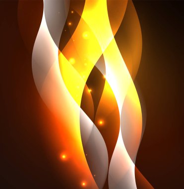 Neon ışıklı dalgalar