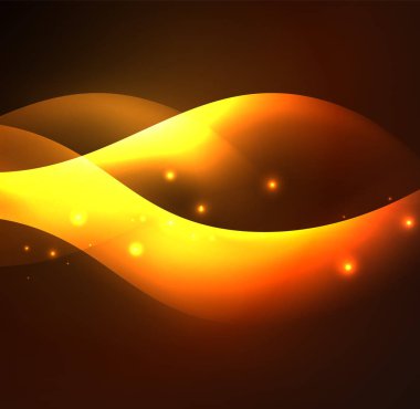 Neon ışıklı dalgalar