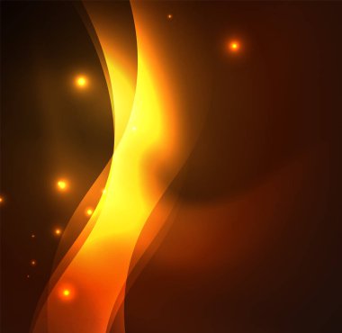 Neon ışıklı dalgalar