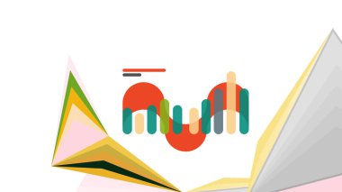 Modern üçgen sunu şablonu