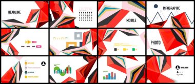 Modern üçgen sunu şablonu