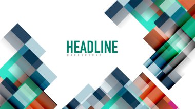 İş tanıtımı geometrik şablonu