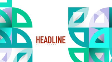 İş tanıtımı geometrik şablonu