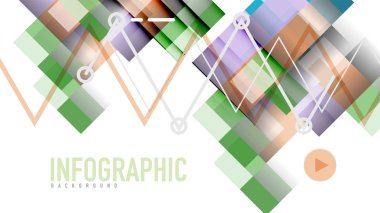 İş tanıtımı geometrik şablonu