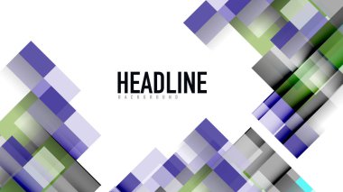 İş tanıtımı geometrik şablonu