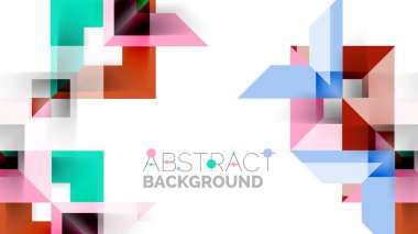 İş tanıtımı geometrik şablonu