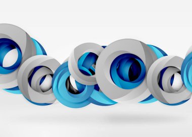 Modern 3d yüzük vektör arka plan