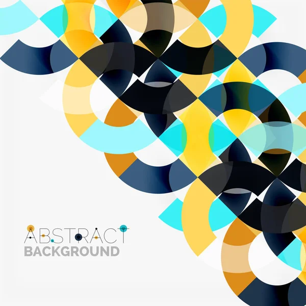 Modern geometrik desen tasarım gri arka plan üzerinde renkli halkalar