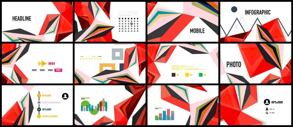 Modern üçgen sunu şablonu