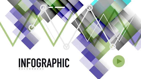 Modello geometrico di presentazione aziendale — Vettoriale Stock