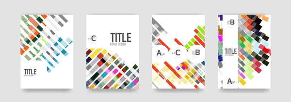 Set of brochure cover templates — Stock Vector