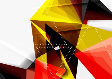 Vektör düşük Poli tarzı 3d üçgen çizgi