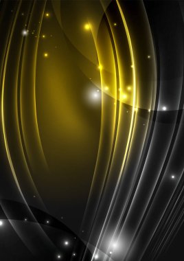 parlayan futuristik çizgiler