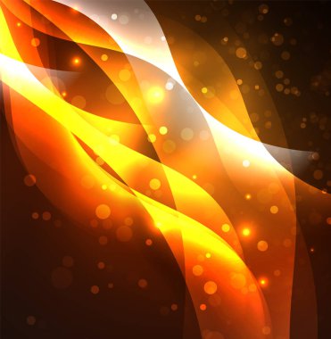 Neon ışıklı dalgalar