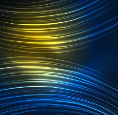 parlayan futuristik çizgiler