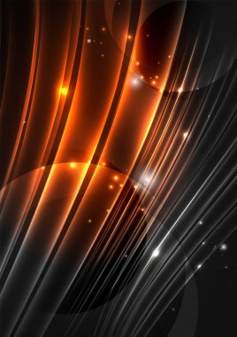 parlayan futuristik çizgiler