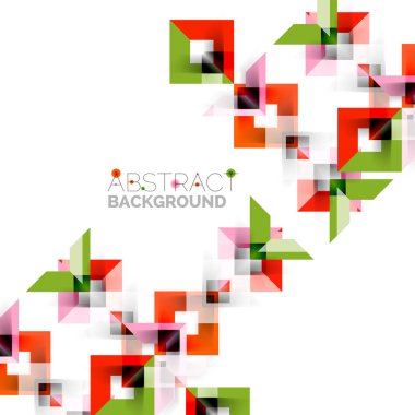 Beyaz Modern kare geometrik desen tasarım