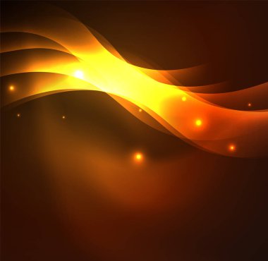 Neon ışıklı dalgalar