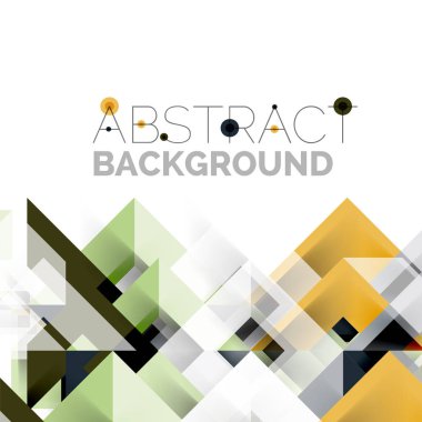 Beyaz Modern kare geometrik desen tasarım