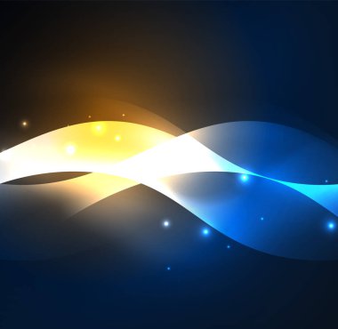 Neon ışıklı dalgalar