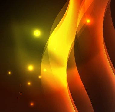 Neon ışıklı dalgalar