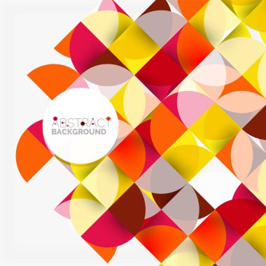 Modern geometrik arka plan daire