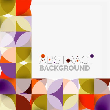 Modern geometrik arka plan daire