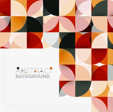 Modern geometrik arka plan daire