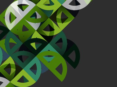 Kağıt daire kesim, mozaik mix geometrik desen tasarım