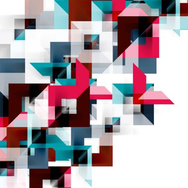 Beyaz Modern kare geometrik desen tasarım