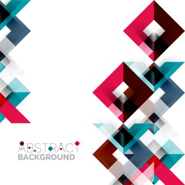 Beyaz Modern kare geometrik desen tasarım