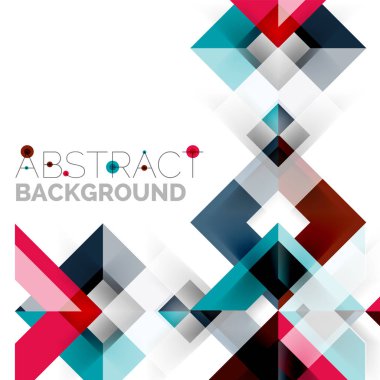 Beyaz Modern kare geometrik desen tasarım