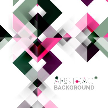 Beyaz Modern kare geometrik desen tasarım