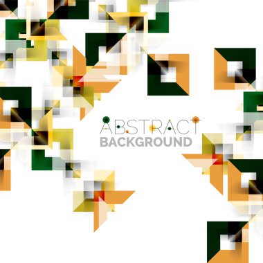 Beyaz Modern kare geometrik desen tasarım