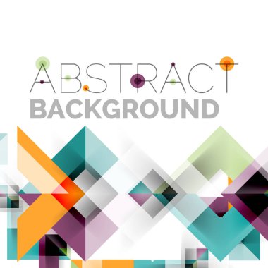 Beyaz Modern kare geometrik desen tasarım