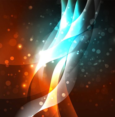 Neon ışıklı dalgalar