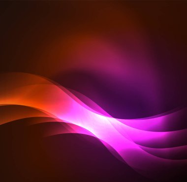 Neon ışıklı dalgalar